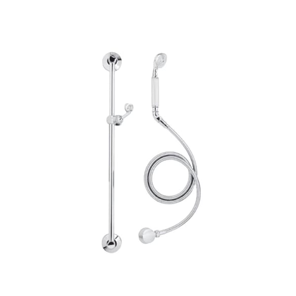 Newport Brass Slide Bar with Hand Shower Set, Polished Chrome, Wall 280D-26 - main